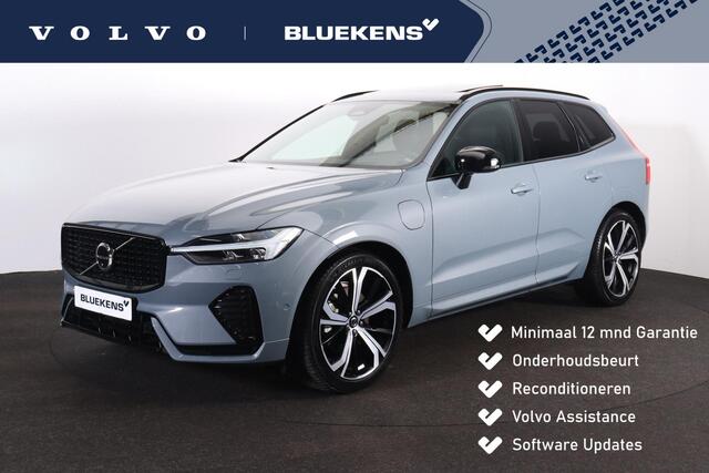 Volvo XC60 T8 Recharge AWD R-Design - Luchtvering - Panorama/schuifdak - IntelliSafe Assist & Surround - 360º Camera - Harman/Kardon audio - Adaptieve LED koplampen - Verwarmde voorstoelen, stuur & achterbank - Parkeersensoren voor & achter - Elektr. bedienb. voorst