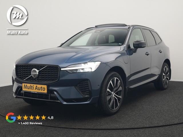 Volvo XC60 T6 AWD Ultimate Dark LONG RANGE Plug In Hybrid 350pk Dealer O.H. PHEV | Trekhaak Af Fabriek | Panodak | Adaptive Cruise | 360 Camera | Harman / Kardon | Lederen Sportstoelen Memory & Verwarmd | Google Assistent | Apple Carplay | Keyless | Stuur Verwarmd |