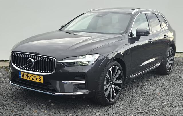 Volvo XC60 2.0 T6 Phev AWD Ultra Bright Luchtvering - 21" Wielen - Panorama dak - Lighting -Head up - Bowers &Wilkins Audio - 360 Cam - Alarm - Climate - Privacy Glass - RC20 Interieur - Power seats met memory - Full led koplampen -Donkere hemel - Geluidsisolerend 