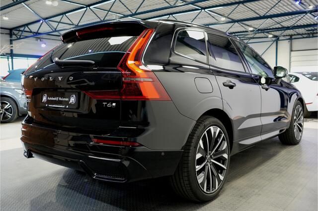 Volvo XC60 2.0 T6 293kW/399pk Aut8 Plug-in hybrid Ultra Dark PANORAMADAK + HARMAN/KARDON + ADAPT.CRUISE + HEAD-UP + STOELVERWARMING V&A + STUURVERWARMING + GOOGLE DASH + 360 CAMERA + BLIS + CTA + LUCHTVERING + 21" LM-VELGEN!!