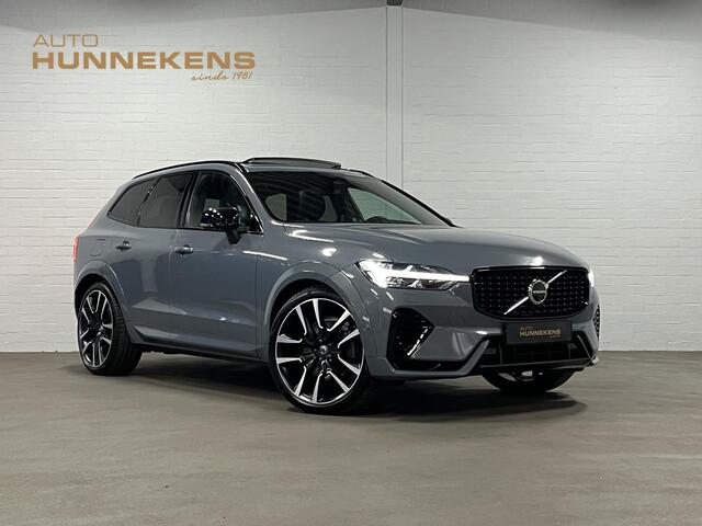 Volvo XC60 2.0 T8 Plug-in hybrid AWD Ultimate Dark *SOH 97%* Luchtvering | Trekhaak | Open dak | Bowers & Wilkins | Adapt. cruise | Stoel-/stuurverwarming | 360 camera | Head up