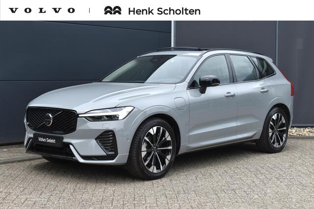 Volvo XC60 T6 Plug-in hybrid AWD Ultra Dark | Luchtvering | Trekhaak | Panoramadak | 360 graden camera | Head up display | Verwarmbare voorstoelen stuurwiel en achterbank | Adaptieve cruise control |