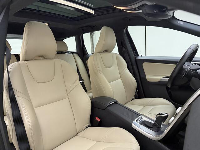 Volvo XC60 D4 191pk Automaat Polar+ / 1e Eig. / Niveauregeling / ACC / BLIS / Panoramadak / Afn. Trekhaak / Sportleder / Xenon / Elektr. Stoelen / Flippers / PDC + Camera / Verw. Voorruit /