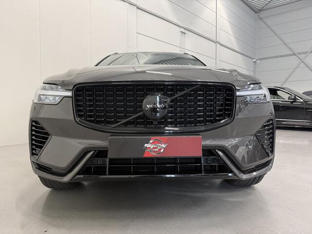 Volvo XC60 T6 Recharge AWD R-Design Long Range PLATINUM-GREY/PANO/TREKHAAK/20"/LEER-SPORT/ACC/PILOT-ASSIST/GOOGLE/2x MEMORY/BLACK-PACK/CRYSTAL-POOK/NET OH BEURT GEHAD BIJ VOLVO DEALER
