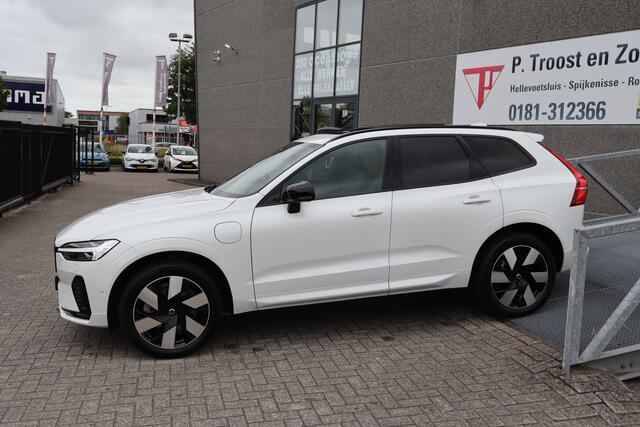 Volvo XC60 2.0 T8 Plug-in hybrid AWD Plus Dark Soh 100% FABRIEKSGARANTIE Panoramadak/Orrefors kristal pook/Zwarte hemel/Stoelverwarming voor & achter/Stuurverwarming/Harman kardon audio/360 camera/Elektrische stoelen met geheugen/Adaptieve cruis control/Lane assist/