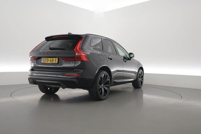 Volvo XC60 2.0 T6 Plug-in hybrid AWD Plus Black Edition | Rijklaar! | S/K-Dak | Bliss | Leder+Memory | Adapt. Cruise | Stoel-Stuurverw. | Verw. Ruit | Dig. Cockpit | Google | 360*+PDC | LED | 21'' | Elek. Klep V