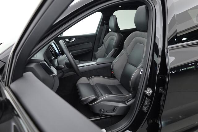 Volvo XC60 2.0 T6 Plug-in hybrid AWD Plus Black Edition | Rijklaar! | S/K-Dak | Bliss | Leder+Memory | Adapt. Cruise | Stoel-Stuurverw. | Verw. Ruit | Dig. Cockpit | Google | 360*+PDC | LED | 21'' | Elek. Klep V