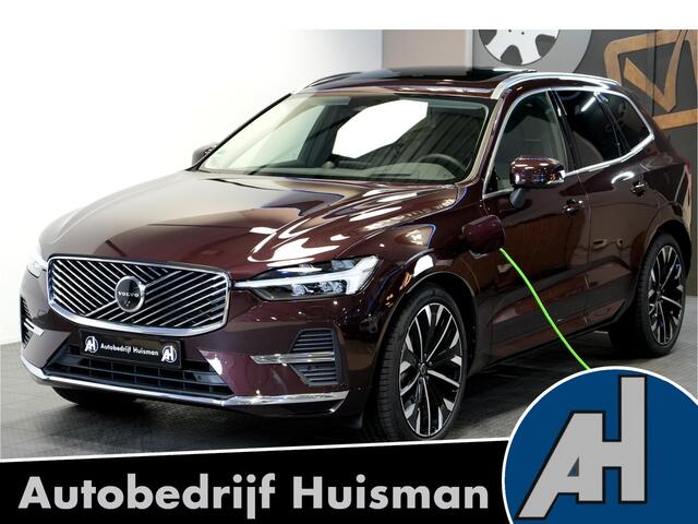 Volvo XC60 2.0 T6 AWD 335kW/399pk Aut8 Recharge Ultra Bright Executive LUCHTVERING + BOWERS&WILKINS + MATRIX LED + PANORAMADAK + BLIS + HEAD-UP + PILOT ASSIST + STOELVERWARMING/-VENTILATIE/-MASSAGE + ADAPT.CRUISE + 360 CAMERA + STUURVERWARMING + 21" LM-VELGEN!