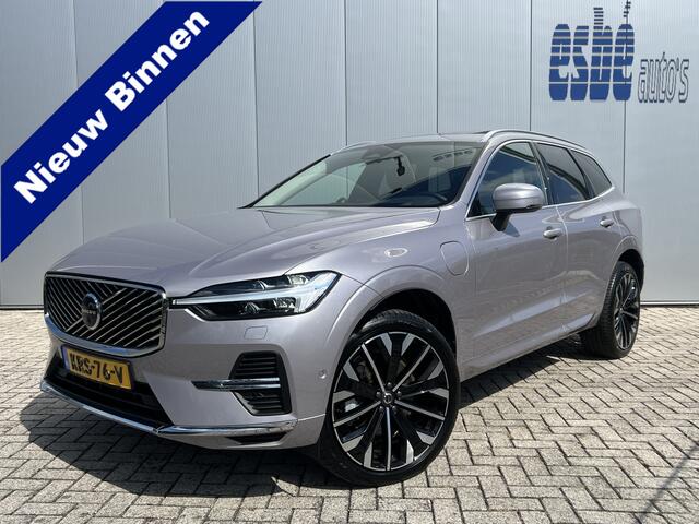 Volvo XC60 2.0 T8 455 Pk AWD Ultra Bright Facelift model 2026 ! Trekhaak Luchtvering Bowers Wilkins Comfortstoelen Nappa leer + Massage + Ventilatie 360 Camera Panoramadak 21 Inch Velgen Pilot Assist ACC BLIS Apple Carplay Android Au Vol Opties en in Nieuwstaat ! Lo