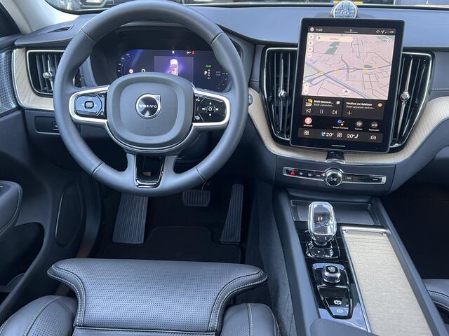 Volvo XC60 2.0 T8 455 Pk AWD Ultra Bright Facelift model 2026 ! Trekhaak Luchtvering Bowers Wilkins Comfortstoelen Nappa leer + Massage + Ventilatie 360 Camera Panoramadak 21 Inch Velgen Pilot Assist ACC BLIS Apple Carplay Android Au Vol Opties en in Nieuwstaat ! Lo