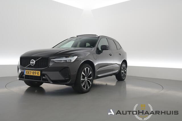 Volvo XC60 2.0 T6 Plug-in hybrid AWD Plus Dark | RIJKLAAR!! | Pano | Leder | Trekhaak | Adapt. Cruise | Stoel- Stuurverw. | 360cam | Memory | Harman Kardon