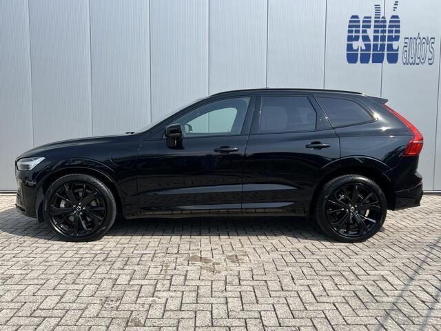 Volvo XC60 2.0 T6 350 Pk AWD Ultimate Black Edition Luchtvering Bowers en Wilkins Trekhaak Head Up Panoramdak Elek Sportstoelen 21 Inch Velgen 360 Camera Apple Carplay Android Auto Stuurverwarming Vol opties