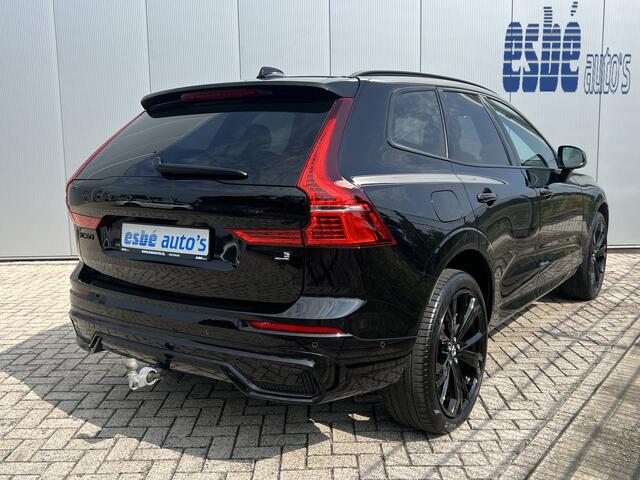 Volvo XC60 2.0 T6 350 Pk AWD Ultimate Black Edition Luchtvering Bowers en Wilkins Trekhaak Head Up Panoramdak Elek Sportstoelen 21 Inch Velgen 360 Camera Apple Carplay Android Auto Stuurverwarming Vol opties