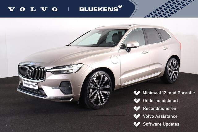 Volvo XC60 T6 Recharge AWD Inscription - Luchtvering - Panorama/schuifdak - IntelliSafe Assist & Surround - 360º Camera - Harman/Kardon audio - Verwarmde voorstoelen, stuur & achterbank - Parkeersensoren voor & achter - Elektr. bedienb. voorstoelen met geheugen - Head up display - Draadloze tel. lader - Standkachel - Extra getint glas - Inklapbare trekhaak - 21' LMV