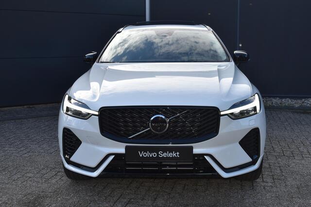 Volvo XC60 T6 Plug-in hybrid AWD Ultra Dark | Luchtvering | Trekhaak | Verwarmbare voorstoelen, achterbank en stuurwiel | Premium audio by Harman Kardon | Apple carplay/Android auto | Panoramisch Schuif-/kanteldak | 360 graden Camera | BLIS | Adaptieve Cruise Control |