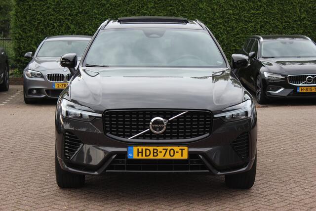 Volvo XC60 2.0 T6 Plug-in hybrid AWD Ultimate Black Edition R-Design / SoH 96,4% / Panoramadak / 360Camera / Leder / Harman Kardon / Keyless / 19'' / Sfeerverlichting / Stoel+Stuurverwarming / Dodehoek / DAB / ACC