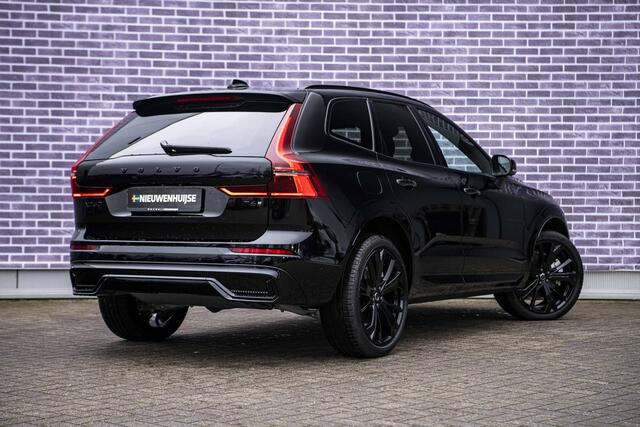 Volvo XC60 T6 350 pk Plug-in Hybrid AWD Plus Black Edition | Trekhaak 2.250 kg | Facelift | PHEV | 360° Camera | Panoramadak | Head-up Display | Trekhaak | Keyless Entry | Lichtmetalen Velgen 21 inch | Elektrische Achterklep | Cruise Control Adaptief | BLIS | Navigatie