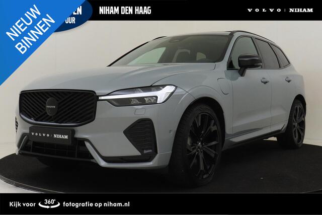 Volvo XC60 II T6 PLUG-IN HYBRID AWD ULTRA BLACK EDITION -PANO.DAK|HARMAN/KARDON|LUCHTVERING|360°CAM|HEAD-UP DISP.|PRIVACY.GLAS|TREKHAAK|21"ALL-SEASON|SoH:99%