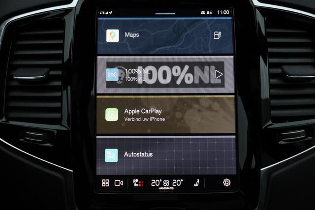 Volvo XC90 T8 Recharge AWD Ultimate Dark - Luchtvering - Panorama/schuifdak - IntelliSafe Assist & Surround - 360º Camera - Bowers & Wilkins audio - Verwarmde voorstoelen, stuur & achterbank - Parkeersensoren voor & achter - Elektr. bedienb. voorstoelen met geheugen