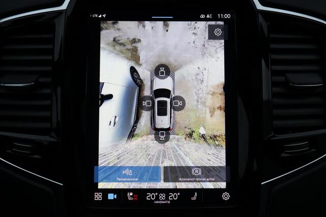 Volvo XC90 T8 Recharge AWD Ultimate Dark - Luchtvering - Panorama/schuifdak - IntelliSafe Assist & Surround - 360º Camera - Bowers & Wilkins audio - Verwarmde voorstoelen, stuur & achterbank - Parkeersensoren voor & achter - Elektr. bedienb. voorstoelen met geheugen