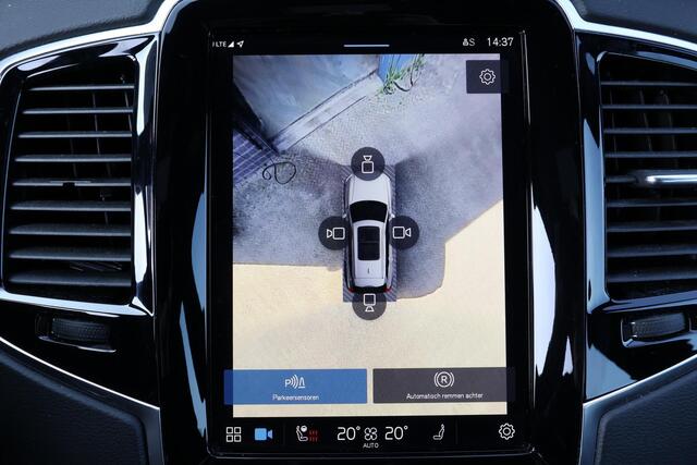 Volvo XC90 T8 Recharge AWD Ultimate Dark - Luchtvering - Panorama/schuifdak - IntelliSafe Assist & Surround - 360º Camera - Bowers & Wilkins audio - Verwarmde voorstoelen, stuur & achterbank - Parkeersensoren voor & achter - Elektr. bedienb. voorstoelen met geheugen