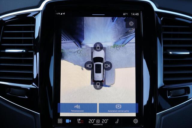 Volvo XC90 T8 Recharge AWD Ultimate Dark - LONG RANGE - Luchtvering - Panorama/schuifdak - IntelliSafe Assist & Surround - Bowers & Wilkins audio - 360º Camera - Verwarmde voorstoelen, stuur & achterbank - Parkeersensoren voor & achter - Elektr. bedienb. voorstoelen