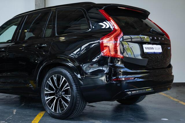 Volvo XC90 T8 Plug-in hybrid AWD Ultra Dark | Nappa lederen bekleding | Bowers & Wilkins premium audio | 20" Lichtmetalen velgen | 360° parkeercamera | Stoelverwarming | Parkeersensoren voor + achter | Luchtvering | Wegklapbare trekhaak | Google infotaiment