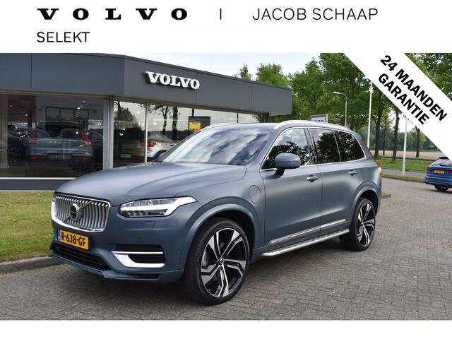 Volvo XC90 T8 455PK Recharge AWD Ultimate Bright | Luchtvering | B&W | Massage | Trekhaak | Stoelkoeling | HUD