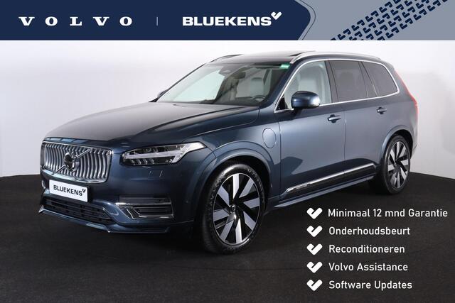 Volvo XC90 T8 Recharge AWD Ultimate Bright - LONG RANGE - Luchtvering - Panorama/schuifdak - IntelliSafe Assist & Surround - 360º Camera - Bowers & Wilkins audio - Verwarmde voorstoelen, stuur & achterbank - Parkeersensoren voor & achter - Elektr. bedienb. voorstoel