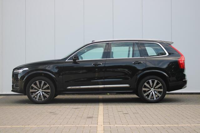 Volvo XC90 T8 390PK Recharge AWD Inscription | Adaptive Cruise & Pilot Assist | 360 Camera | Nappa Leder incl. ventilatie | Verwarmbare Voorstoelen/2e Zitrij & Verwarmbaar Stuur | Premium Harman/Kardon Audio | Semi elektr. Trekhaak |