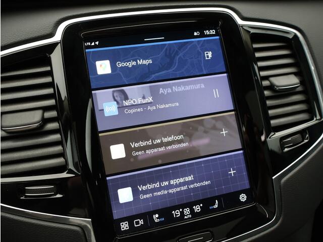 Volvo XC90 T8 455PK Recharge AWD Ultra Bright / B&W Audio / Luchtvering / 360gr Camera / Head-Up / Panoramisch Dak / Nappa Leder Met Ventilatie + Massage / All Season /