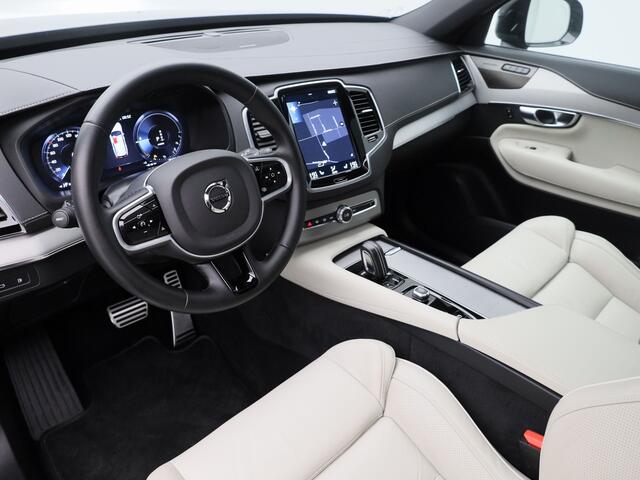 Volvo XC90 2.0 T8 Recharge AWD R-Design 7-Pers. | PANO | LUCHTVERING | 360° | ADAPTIVE | H&K | STOEL- EN STUURVERW. | TREKHAAK