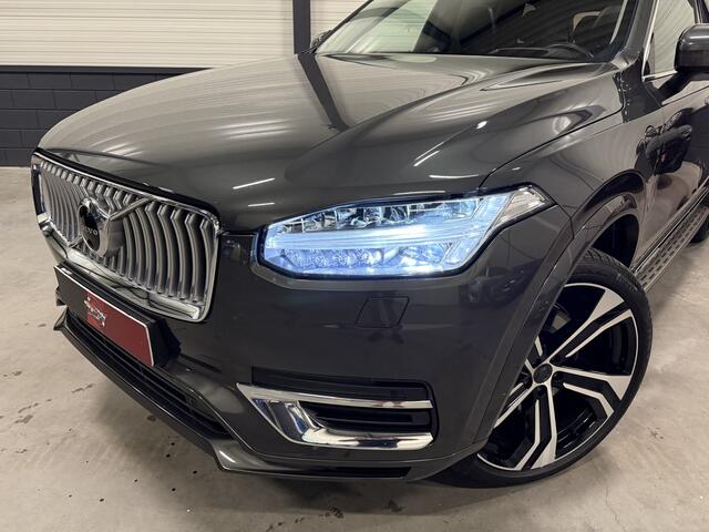 Volvo XC90 T8 Recharge AWD PINE-GREY PANO/BOWERS&WILKINS/22"/TREKHAAK/360CAMERA/MEMORY/ACC/PILOT-ASSIST/ZWART LEER-SPORT/PRIVACY/VOLLEDIG VOLVO DEALER HISTORIE