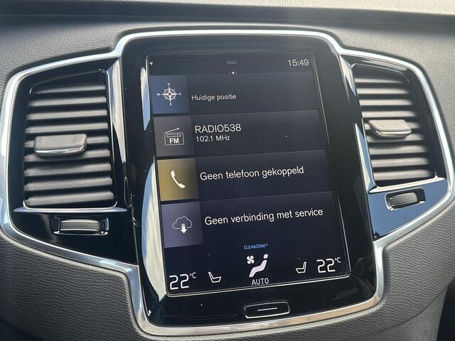 Volvo XC90 2.0 T5 AWD Inscription standkachel /amber leder/ schuifdak/ 360 camera/ cd speler/ intellisafe/ 20 inch