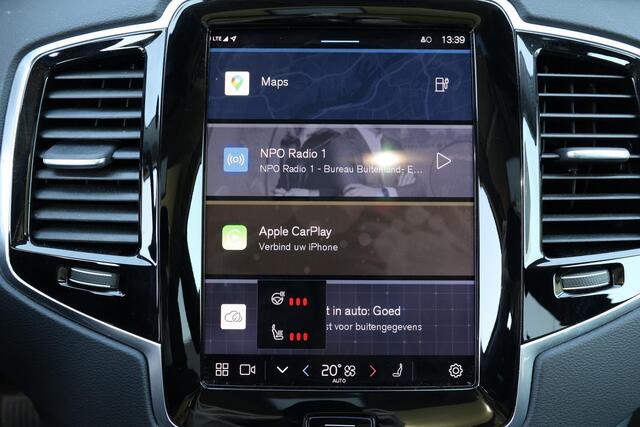 Volvo XC90 T8 Recharge AWD Ultimate Dark - Luchtvering - Panorama/schuifdak - IntelliSafe Assist & Surround - 360º Camera - Verwarmde voorstoelen, stuur & achterbank - Parkeersensoren voor & achter - Elektr. bedienb. voorstoelen met geheugen - Head up display - Draa