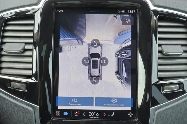 Volvo XC90 T8 Recharge AWD Ultimate Dark - LONG RANGE - Panorama/schuifdak - IntelliSafe Assist & Surround - 360º Camera - Bowers & Wilkins audio - Adaptieve LED koplampen - Verwarmde voorstoelen, stuur & achterbank - Parkeersensoren voor & achter - Elektr. bedienb.