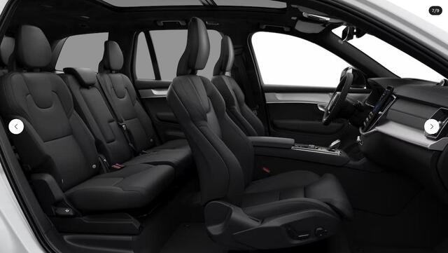 Volvo XC90 2.0 T8 Plug-in hybrid AWD Ultra Black Edition | Luchtvering | Bowers & Wilkins | Massage+Ventilatie | Gelamineerd Glas | Trekhaak | 21 Inch