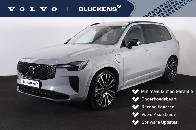 Volvo XC90 T8 Recharge AWD Ultra Dark - LONG RANGE - Luchtvering - Panorama/schuifdak - IntelliSafe Assist & Surround - 360º Camera - Bowers & Wilkins audio - Verwarmde voorstoelen, stuur & achterbank - Parkeersensoren voor & achter - Elektr. bedienb. voorstoelen me