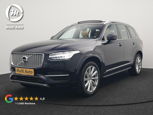 Volvo XC90 T8 Twin Engine AWD Inscription 7 Persoons Plug In Hybrid 394pk Dealer O.H. PHEV | Panodak | Adaptive Cruise | 360 Camera | Harman & Kardon | Lederen Sportstoelen Memory & Verwarmd | Apple Carplay | Virtual | Keyless | Blis | Navigatie | DAB |