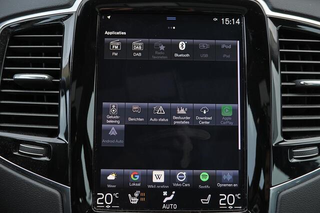 Volvo XC90 T8 Recharge AWD Inscription - Luchtvering - Panorama/schuifdak - IntelliSafe Assist & Surround - 360º Camera - Harman/Kardon audio - Adaptieve LED koplampen - Verwarmde voorstoelen, stuur & achterbank - Parkeersensoren voor & achter - Elektr. bedienb. voo