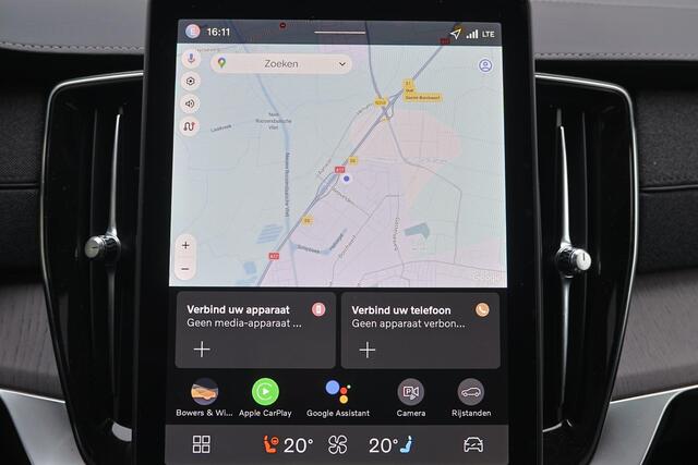 Volvo XC90 T8 Recharge AWD Ultra Dark - Luchtvering - Panorama/schuifdak - IntelliSafe Assist & Surround - 360º Camera - Bowers & Wilkins audio - Adaptieve LED koplampen - Verwarmde voorstoelen, stuur & achterbank - Parkeersensoren voor & achter - Elektr. bedienb. v