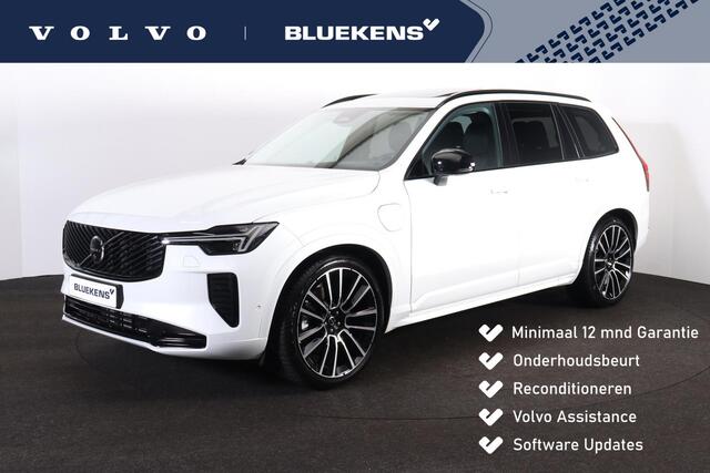 Volvo XC90 T8 Recharge AWD Ultra Dark - Luchtvering - Panorama/schuifdak - IntelliSafe Assist & Surround - 360º Camera - Bowers & Wilkins audio - Adaptieve LED koplampen - Verwarmde voorstoelen, stuur & achterbank - Parkeersensoren voor & achter - Elektr. bedienb. v