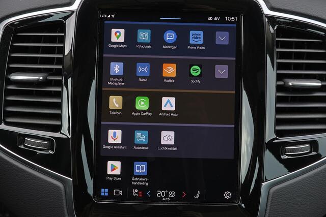 Volvo XC90 T8 Recharge AWD Ultra Bright - Panorama/schuifdak - IntelliSafe Assist & Surround - Harman/Kardon audio - Adaptieve LED koplampen - Parkeercamera achter - Verwarmde voorstoelen, stuur & achterbank - Parkeersensoren voor & achter - Elektr. bedienb. voorsto