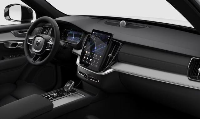 Volvo XC90 T8 Plug-in hybrid AWD Ultra Black Ed. Exec. | Google | Long Range | Bowers & Wilkins Audio | Luchtvering | Head-Up Display | Stuurverwarming | Adaptieve Cruise Control | 360 Camera | Massage | Gelamineerde Zijruiten Rondom | Getint Glas | Keyless | Memory