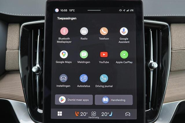 Volvo XC90 T8 Recharge AWD Plus Dark - Luchtvering - Panorama/schuifdak - IntelliSafe Assist & Surround - 360º Camera - Bowers & Wilkins audio - Verwarmde voorstoelen, stuur & achterbank - Parkeersensoren voor & achter - Elektr. bedienb. voorstoelen met geheugen - G