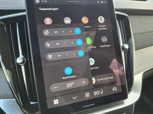 Volvo XC90 T8 Plug-in hybrid AWD Ultra Dark | Luchtvering | Bowers & Wilkins | Nappaleder met ventilatie & massage | Full Option |