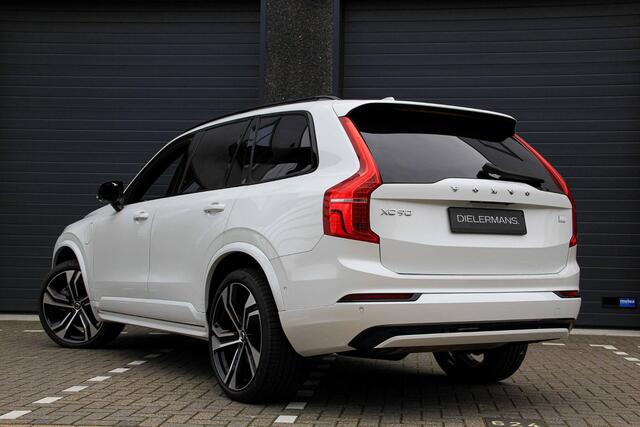 Volvo XC90 2.0 T8 Recharge AWD Ultra Dark | Vol in de opties | Panorama dak | Bowers & Wilkins | Nappa leder | Elektrische trekhaak | 22' velgen | Nieuwstaat.