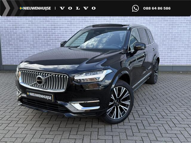 Volvo XC90 Plug-in Hybrid T8 AWD Plus Bright | Long Range | Trekhaak | Panoramadak | Adaptive Cruise Control | Lederen Bekleding | Actieve LED koplampen | Standkachel | Volledig Volvo dealer onderhouden | Getint glas | Voorruitverwarming | 7 zitplaatsen | Achteruitr