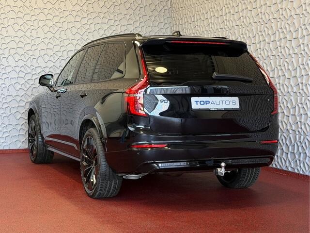 Volvo XC90 2.0 T8 456 PK PHEV AWD 7P BLACK EDITION PLUS LUCHTVERING SCHUIFDAK STOEL/STUUR.VERW ELEK.TREKHAAK HARMAN KARDON PANORAMA STANDKACHEL HEADUP ? Top Auto's Wijchen , Altijd een Ruim aanbod van Volvo's i BUSINESS / CORE / BRIGHT / DARK / ULTRA DARK / PLUS D