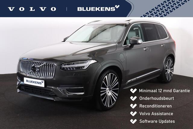 Volvo XC90 T8 Recharge AWD Ultimate Bright - Luchtvering - Panoramisch schuif-/kanteldak - Intellisafe Assist/Surround - Bowers & Wilkins Audio - 360º Camera - Head-up Display - Nappaleder - Stoelmassage - Stoelverwarming / -ventilatie - Gelaagde zijruiten - 22' LMV